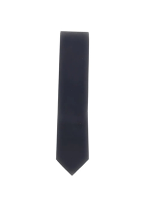 Emporio Armani textured silk tie - Blue