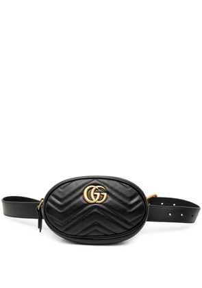 Gucci Pre-Owned 2016-2026 GG Marmont Matelasse Leather belt bag - Black