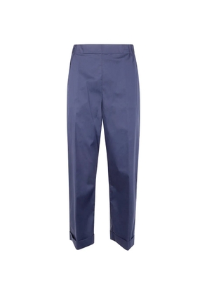Liviana Conti turn-up tailored trousers - Blue