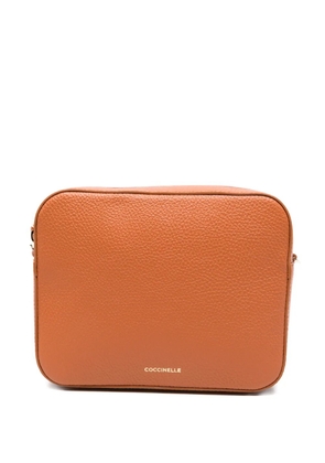 Coccinelle zip leather cross body bag - Brown