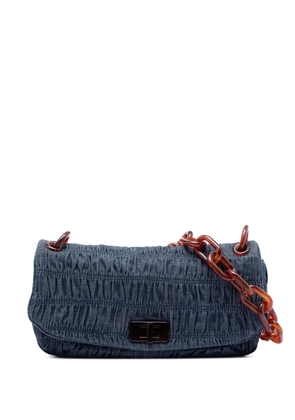 Prada Pre-Owned 2000-2013 Denim Gaufre Resin Chain shoulder bag - Blue