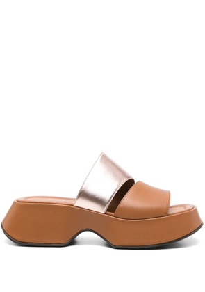 Vic Matie 55mm leather sandals - Brown