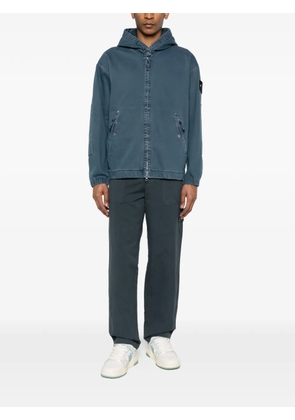 Stone Island hooded zip-up jacket - Blue