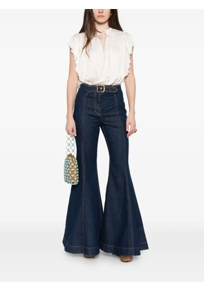 Ulla Johnson Agosta flutter-sleeve blouse - Neutrals