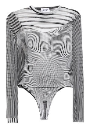 Jean Paul Gaultier The draped body morphing bodysuit - Black