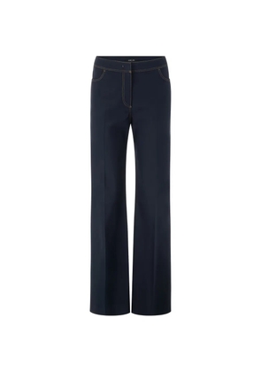 MARCCAIN topstitch trousers - Blue