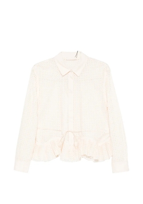 Ulla Johnson Kelila cut-out long-sleeve shirt - Neutrals