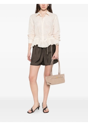 Ulla Johnson Kelila cut-out long-sleeve shirt - Neutrals