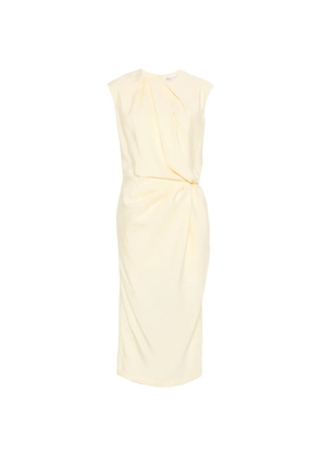 Phisique Du Role draped-design midi dress - Yellow