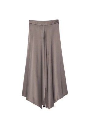 Alysi handkerchief-hem midi skirt - Grey