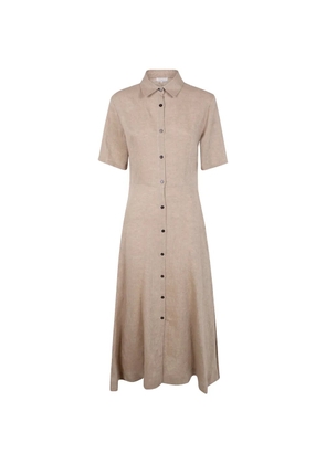 Antonelli mélange-effect shirt dress - Neutrals