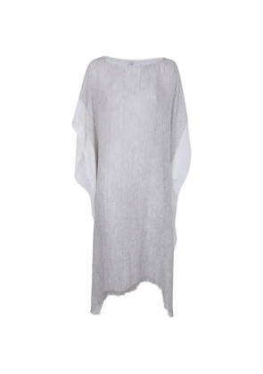 Liviana Conti fringed panelled maxi dress - Grey