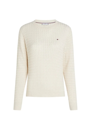 Tommy Hilfiger cable-knit sweater - Neutrals