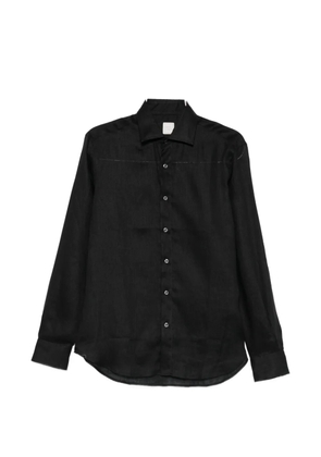 120% Lino buttoned shirt - Black