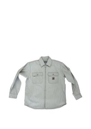 Carhartt WIP striped zip-up shirt - Grey