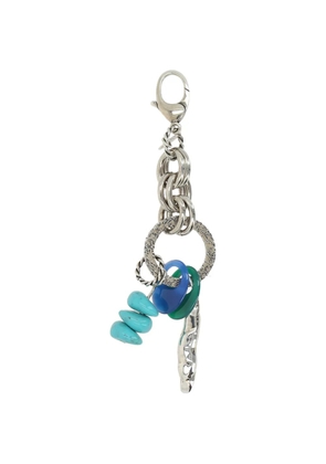 Namacheko Adige stone-pendant keyring - Silver