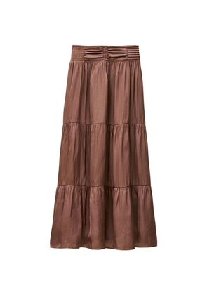 Ba&Sh Camyla tiered maxi skirt - Brown