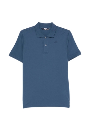 K-Way Amedee logo piqué polo shirt - Blue