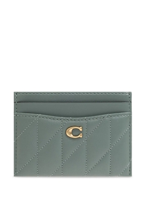 Coach Essential leather card holder - Green