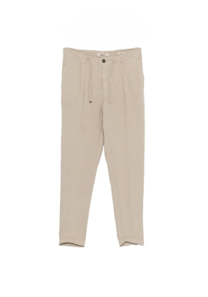 40 WEFT drawstring-fastening trousers - Neutrals