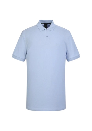 BOSS buttoned short-sleeve polo shirt - Blue