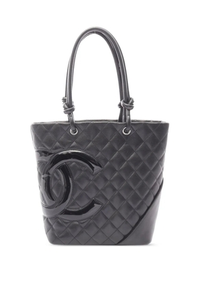 CHANEL Pre-Owned 2005-2006 Medium Lambskin Cambon Ligne tote bag - Black
