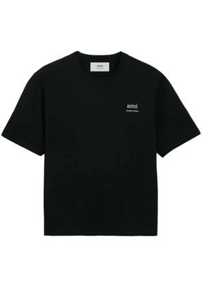 AMI Paris logo-print organic cotton T-shirt - Black