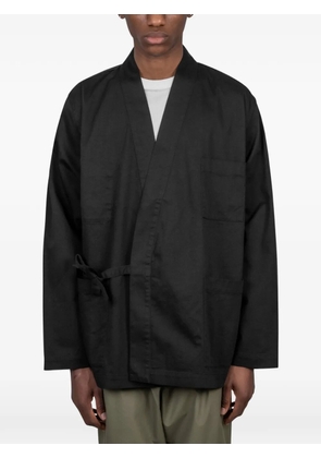 Universal Works wrap-front kimono - Black