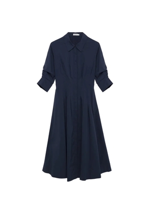 Simkhai pleated collared dress - Blue