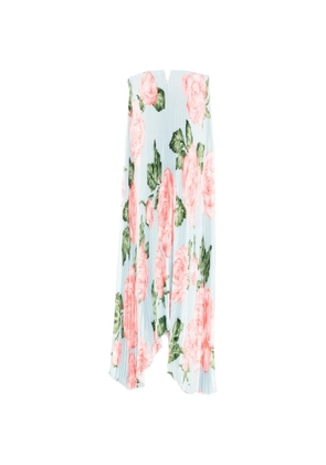 L'IDÉE floral pleated maxi dress - Blue