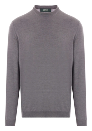 Zanone crew-neck knitted jumper - Grey