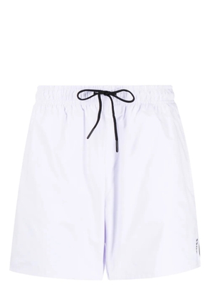 BOSS Iconic logo-print swim shorts - White