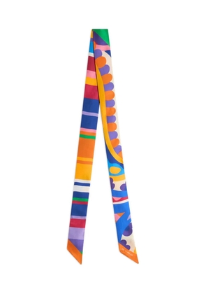 ETRO paisley motif silk scarf - Blue