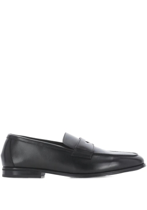 Doucal's penny leather loafers - Black