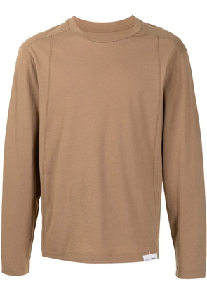 3.1 Phillip Lim logo-patch detail T-shirt - Neutrals