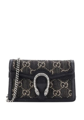 Gucci Pre-Owned Dionysus Bag GG Denim Super Mini crossbody bag - Black