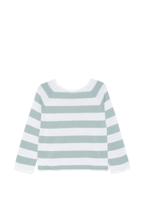 AROVESCIO striped-pattern T-shirt - Blue