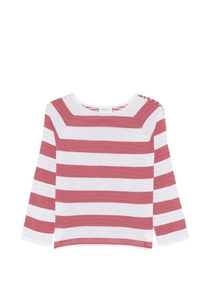 AROVESCIO striped-pattern T-shirt - Pink