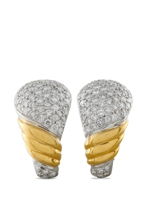 LB Exclusive diamond clip-on earrings - Silver