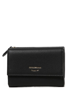 Giorgio Armani zip fastening wallet - Black
