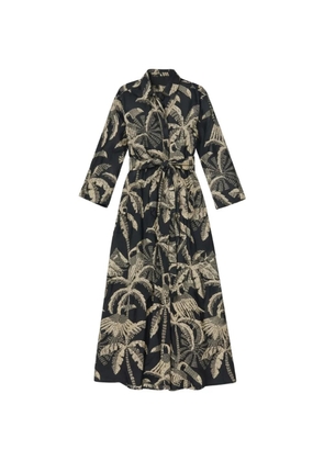 PSOPHIA tie-waist floral shirt - Black