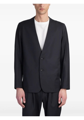 Attachment single-breasted blazer - Blue