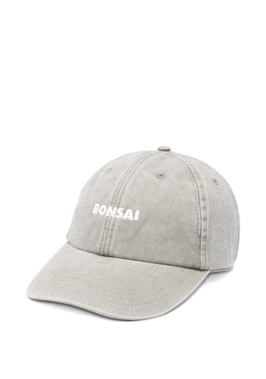 Bonsai logo-embroidered baseball cap - Grey