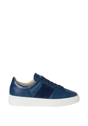 Woolrich suede-panel leather sneakers - Blue