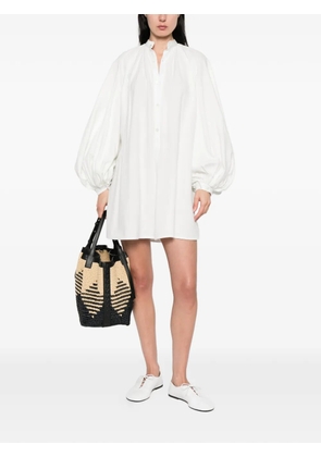 Marrakshi Life balloon sleeve dress - White