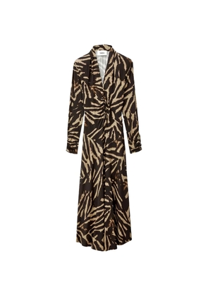 Ba&Sh Zahira animal-print maxi dress - Brown