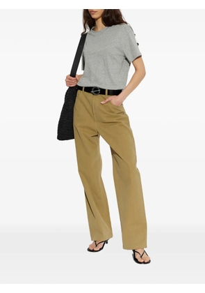 Róhe button-fastening trousers - Brown