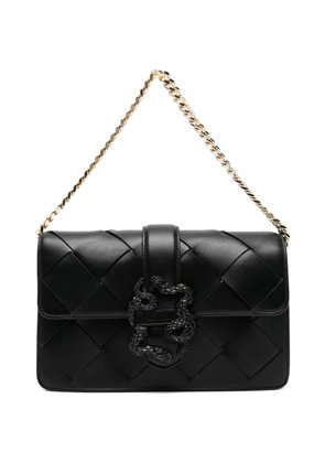 Just Cavalli woven buckle tote bag - Black