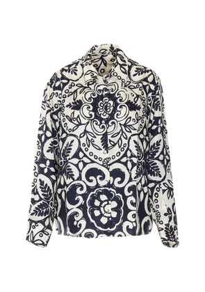 Maurizio Pecoraro printed long-sleeved shirt - Black