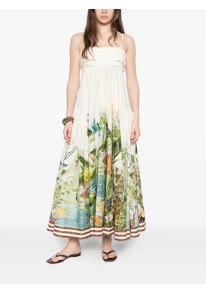 ALEMAIS Toucan Tango maxi dress - Neutrals